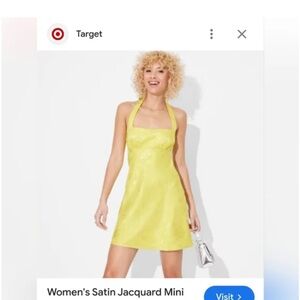 Wild Fable Yellow Halter Dress